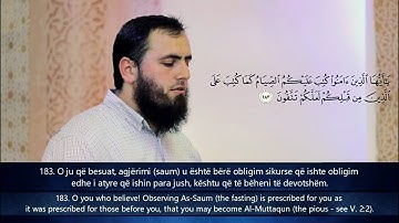 Ajete e Agjërimit nga hfz. Llokman Arifi [El-Bekare 183-187] آيات الصيام للقارئ لقمان عريفي