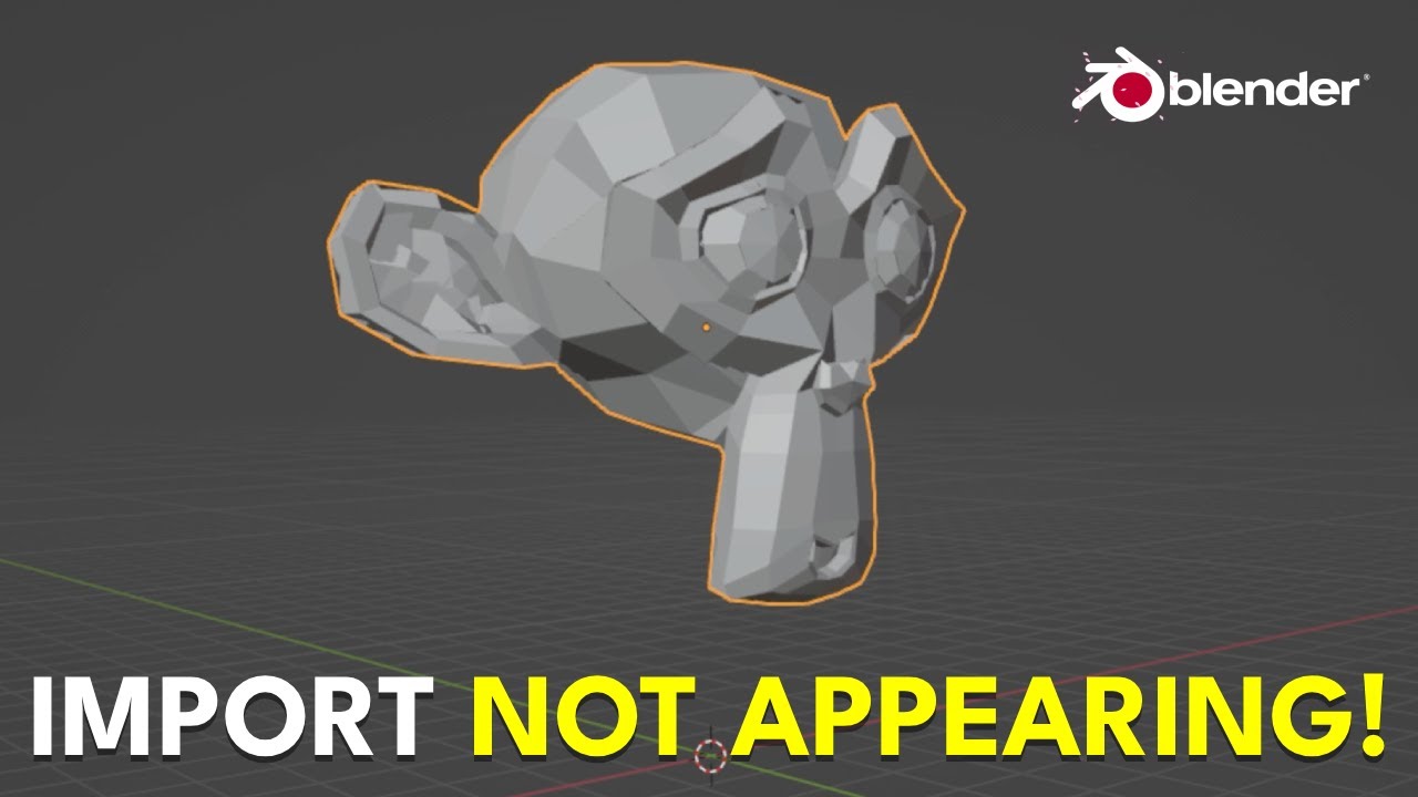 Import Not Appearing in Blender - Easy Fix! - YouTube