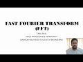 FAST FOURIER TRANSFORM INTRODUCTION-FFT