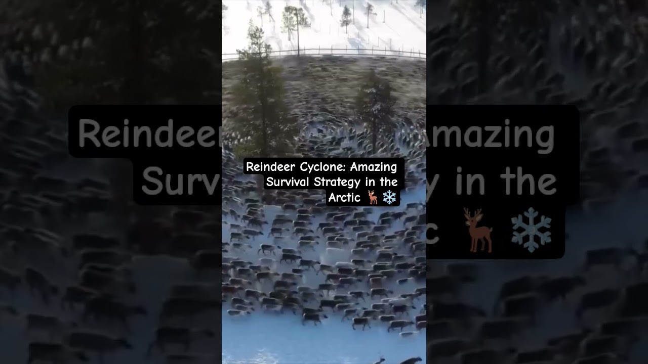 Reindeer Cyclone: Amazing Survival Strategy in the Arctic 🦌❄️