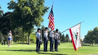 Roxy sings the National Anthem at The Wounded Warriors Charity Golf Tournament
