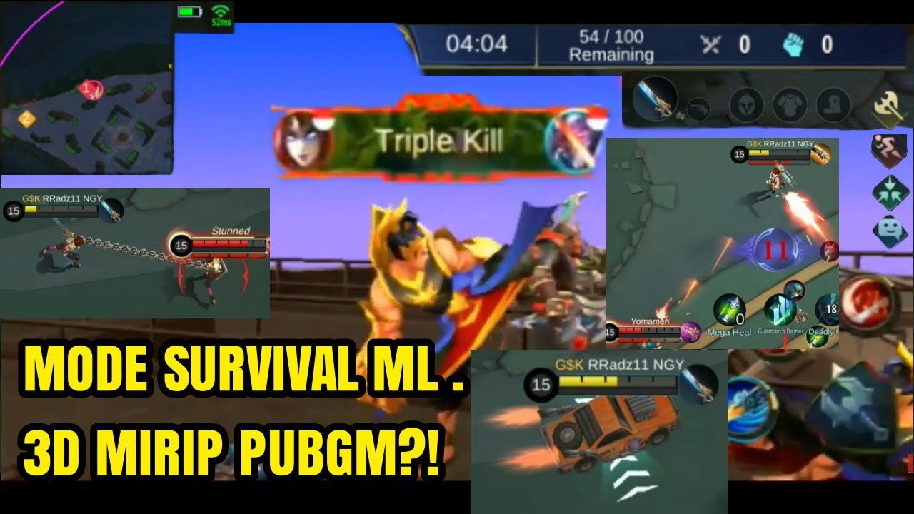 MODE SURVIVAL: NEXUS DI ML 3D?! MIRIP PUBGM!? | mobile LEGENds #3