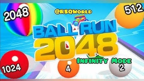 Ball Run 2048 game Infinity Mode 256C gameplay