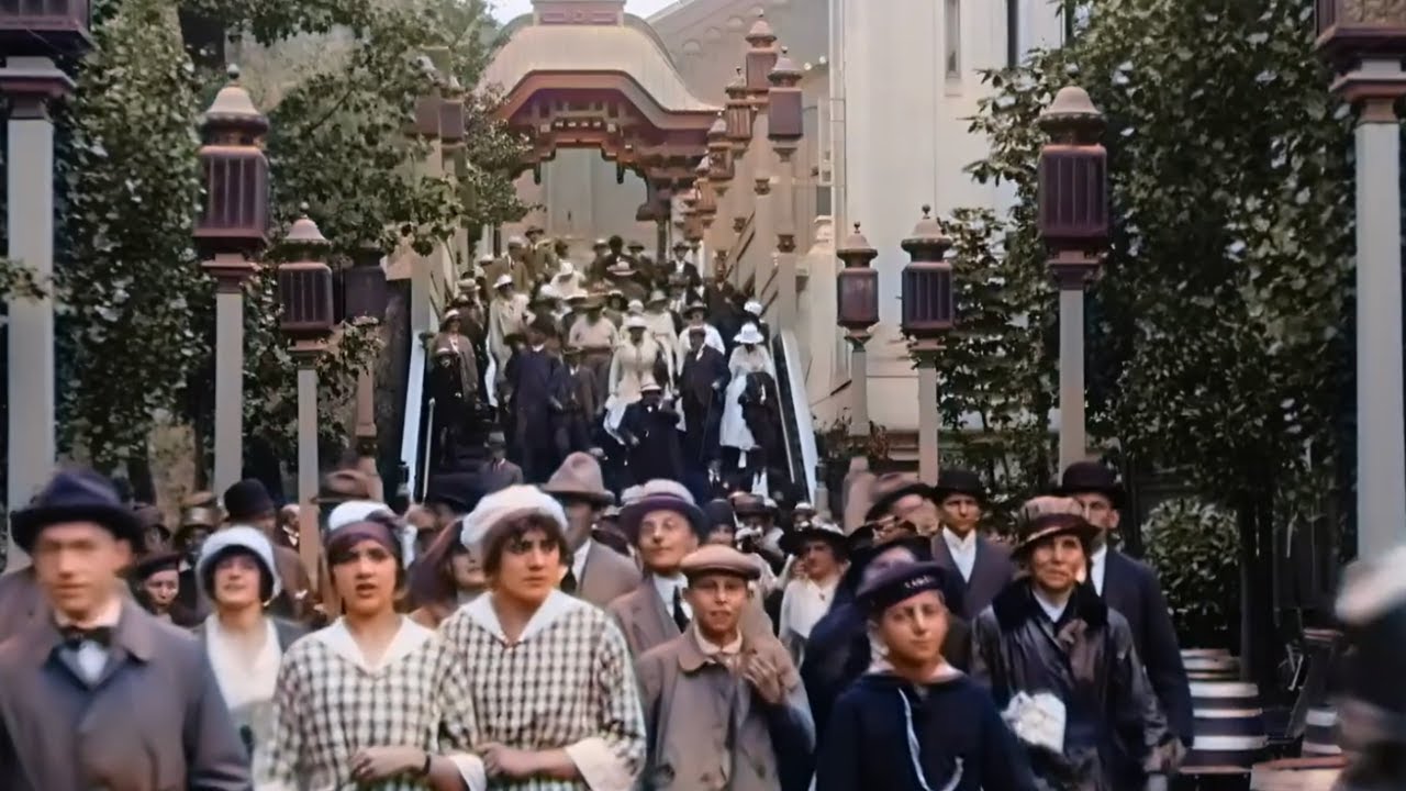 Danish City Life in 1923 | Remastered Sound and Color