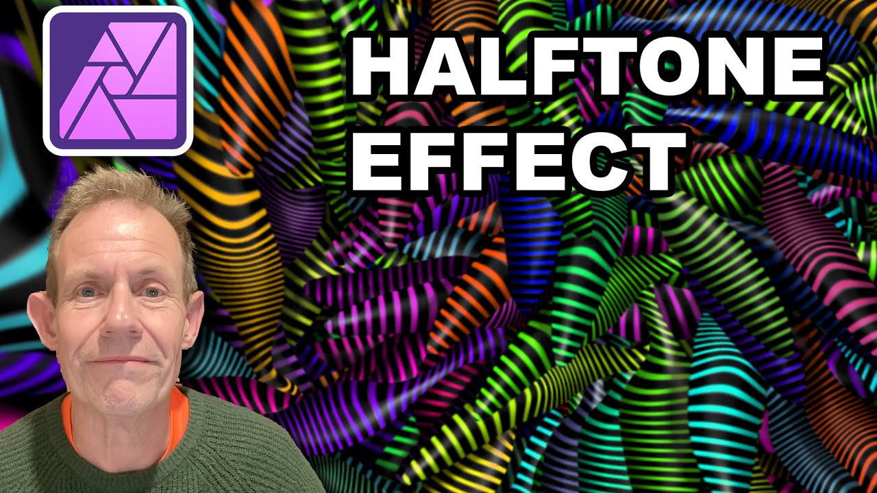 AFFINITY PHOTO Halftone Brushes Effects | How To Tutorial