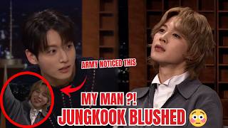 Jimin Calls Jungkook My Man On Tonight Show? Jungkooks Shy Smile Says Everything.