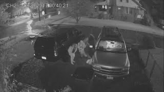 Surveillance video captures one of several car break-ins in Bristol, TN screenshot 5