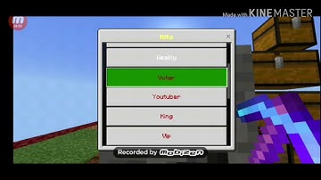 Skyblock green//minecraft pocket edition// fallentech