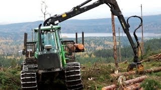 Loading while Driving - John Deere 1710D - Sweden