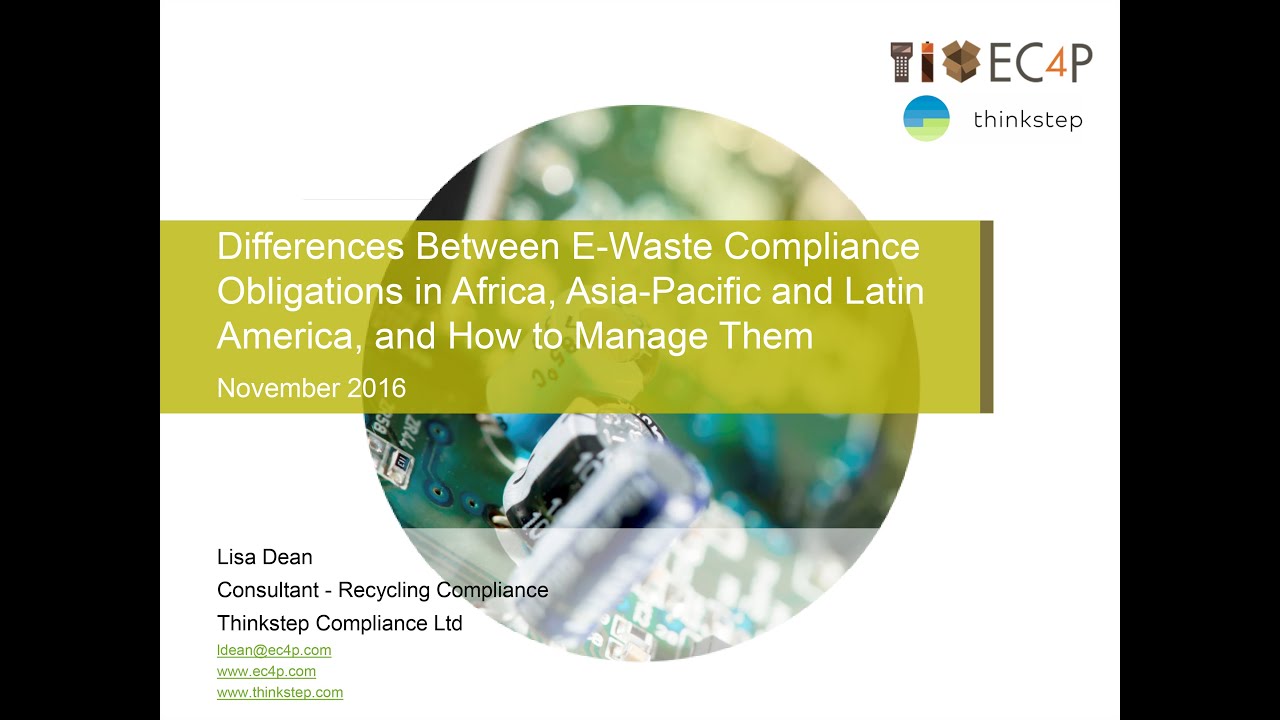 Global E-waste, Batteries & Packaging Compliance