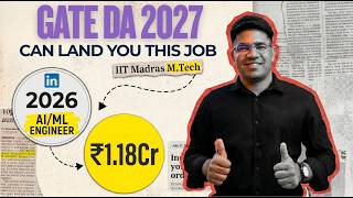 GATE DA should be your primary paper | Early Mover Advantage in AI