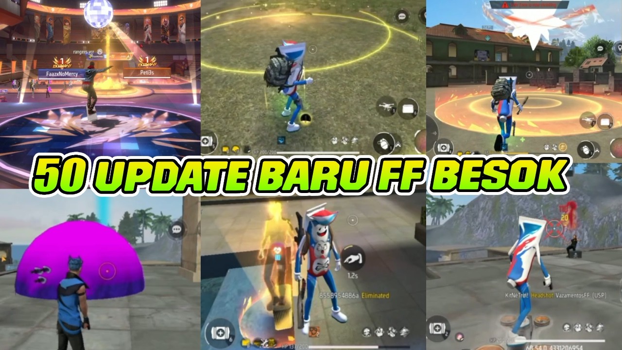RANGKUMAN LENGKAP 50+ UPDATE FF BESOK! FF BERUBAH TOTAL!