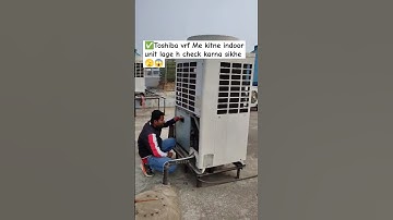 Toshiba vrf indoor Unit Check Karna Sikhe  #shorts #airconditioner