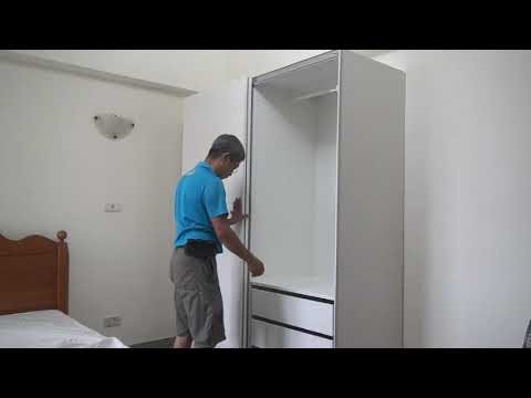 IKEA 衣櫥組裝過程 KEA wardrobe assembly process