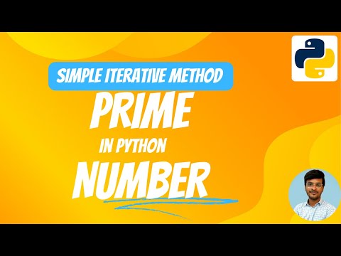 Prime number program in Python | In simple iterative solution #python #programming #tutorial