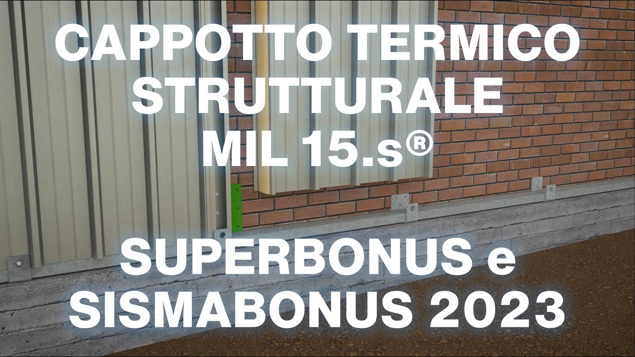 Cappotto termico strutturale antisismico per  Superbonus 110% e Sismabonus