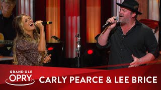 Carly Pearce Surprises Lee Brice at the Opry