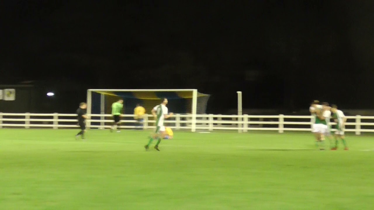 Ben Wosser scores for Laxey v St John's Utd (0-3)