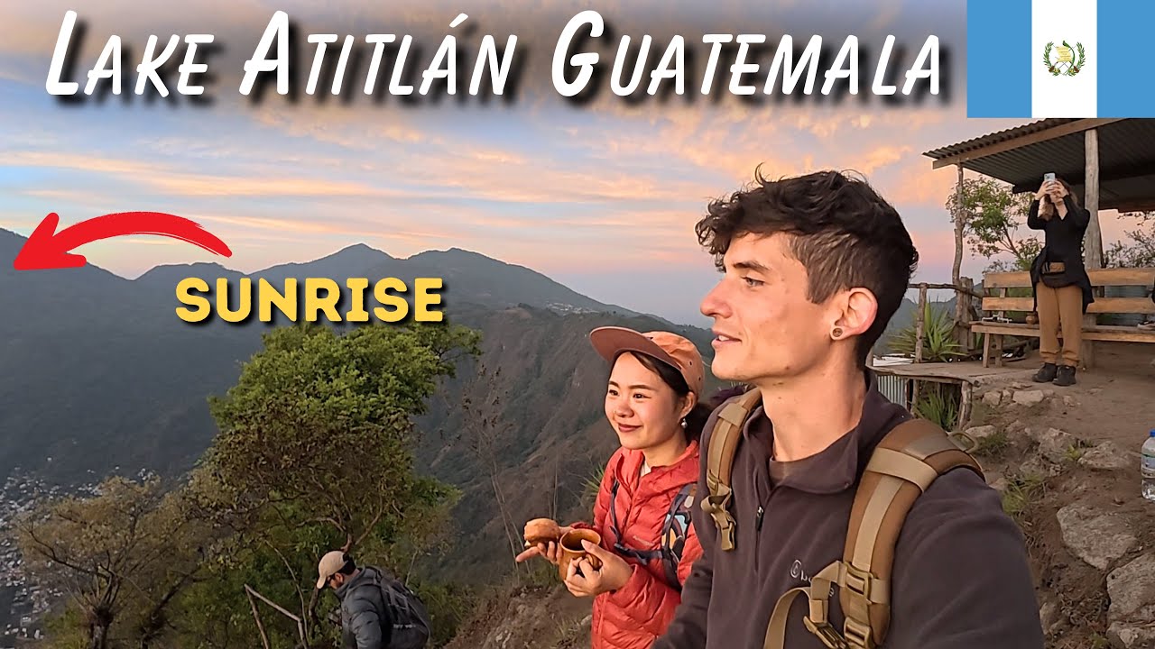 Unreal Sunrise Hike in Guatemala 🇬🇹 | Kayaking + Indian Nose Volcano 🌋 at Lake Atitlán