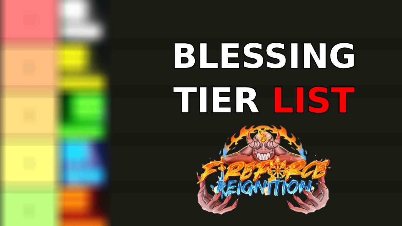 Blessing PvE + PvP Tier List Video | Fire Force Reignition