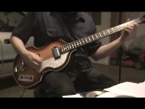 Guitar cover on Bass guitar. Beatle Bass Hofner copy Kinks - Waterloo Sunset Rogue Bass