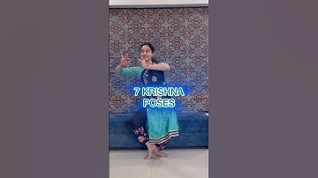 Easy Krishna Poses! #krishna #krishnajanmashtami #pose #bharatanatyam #dance