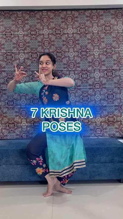 Easy Krishna Poses! #krishna #krishnajanmashtami #pose #bharatanatyam #dance