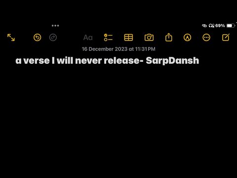 a verse that will never release