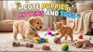 🐶Puppies & Kittens Share World Toys! 🌍🐱 Cute Global Gift Exchange! 🎁 So Adorable! 🐾✨ Watch Now!🎉#4k screenshot 2