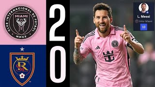 Inter Miami 2–0 Real Salt Lake 🔥 | Messi Magic! 🐐⚽