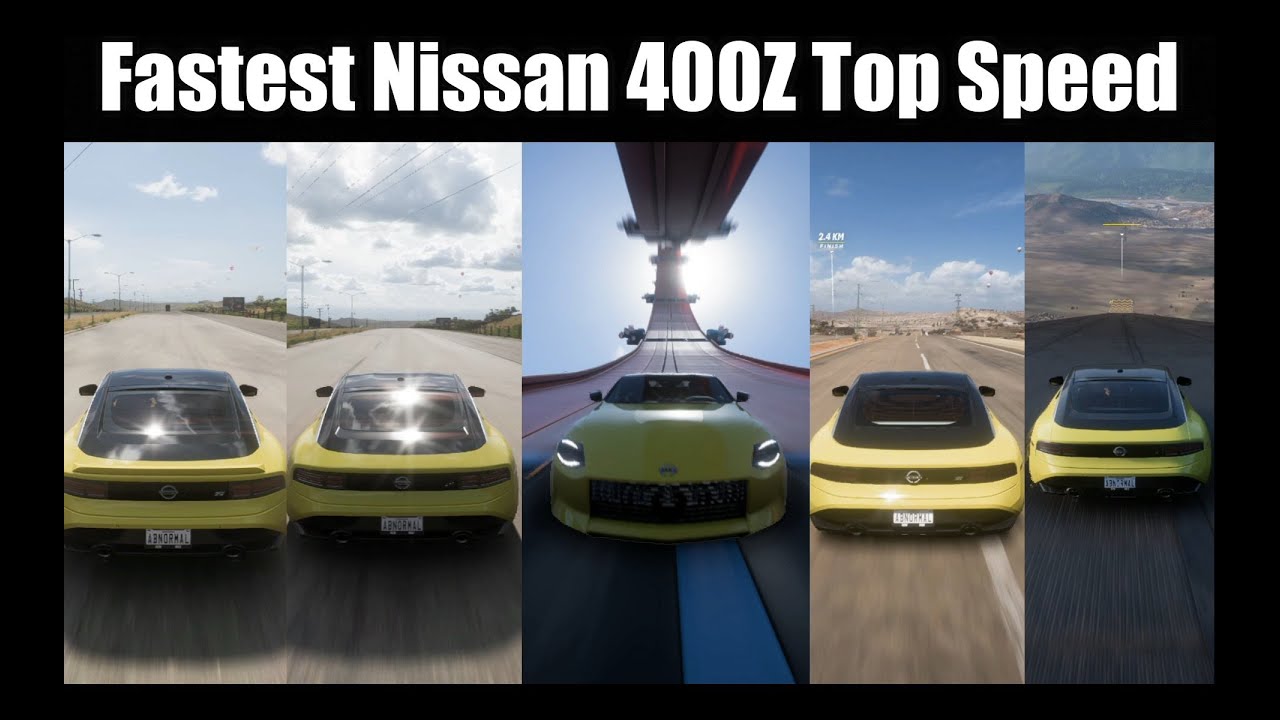Fastest Nissan Ever ? Nissan 400Z Top Speed Compilation - Stock Vs Tuned Vs HPBoost VS Mega Boost ||