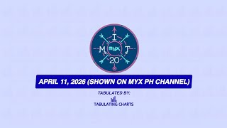 Myx International Top 20 April 11, 2026 Shown On Myx Ph Channel