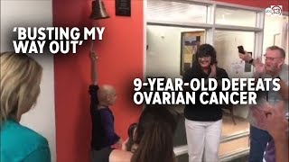 9-year-old rings bell after defeating ovarian cancer