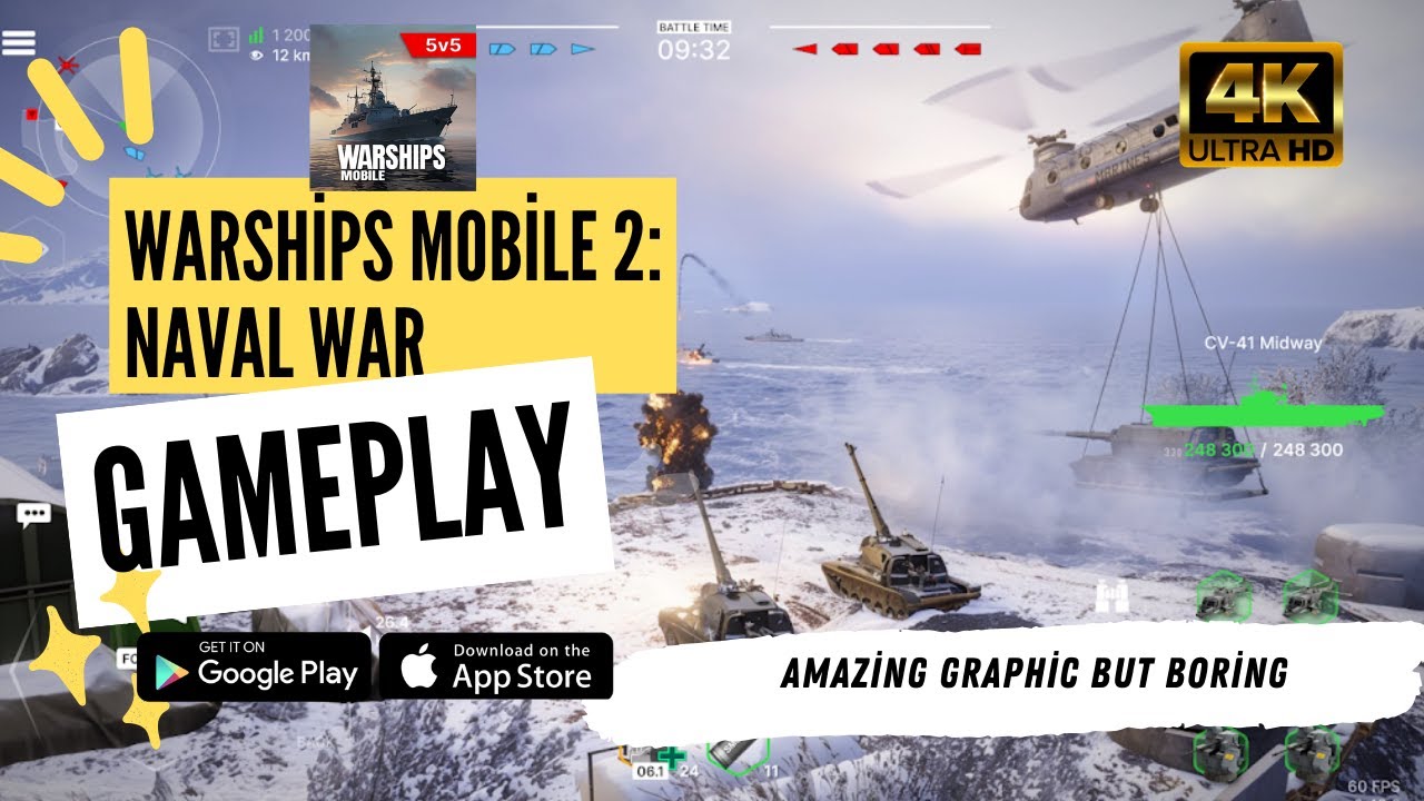 Warships Mobile 2: Naval War - Gameplay UltraGraphics 4K Android, IOS ...