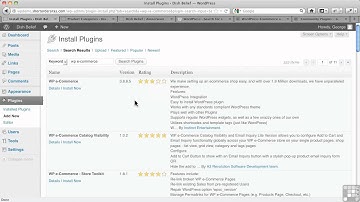 WordPress for E-Commerce Tutorial | WP E-Commerce Plugin - Introduction And Basic Settings