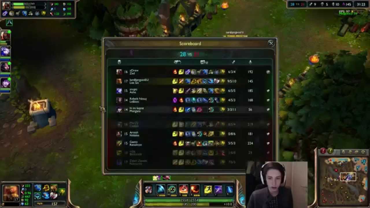 Bjergsen Lee Sin Jungle [Challenger Ranked solo queue mid]