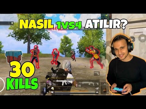 1VS4 ATMA GARANTİLİ PRO TAKTİKLER | KİL REKORUNUZU KIRIN ! 30 KİLLS (PUBG MOBİLE) İPHONE 11