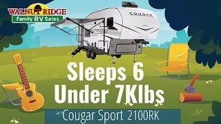 Cougar Sport 2100RK - Sleeps 6 and weighs under 7Klbs by A Great Adventure 68 views 7 months ago 7 minutes, 45 seconds