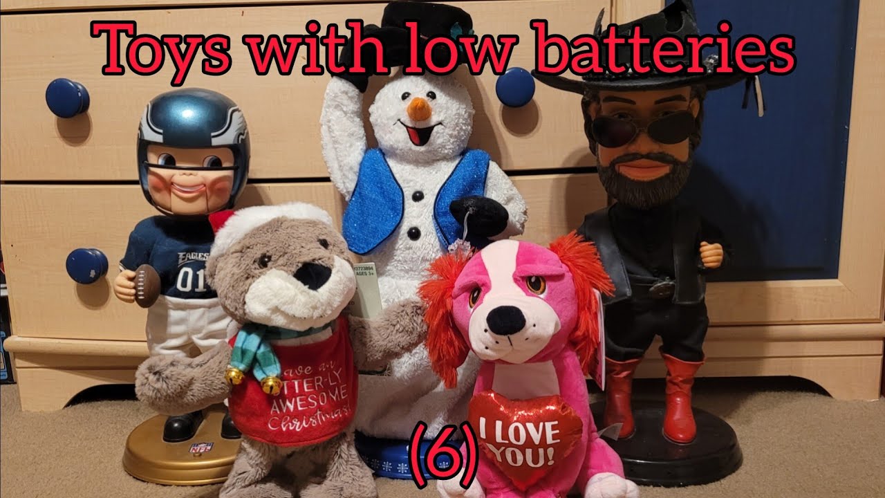 Low Battery Rudolph Toys with low batteries (6) - YouTube