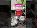 Meesho Leak Proof BPA Free Stainless Steel Lunch Box #shorts