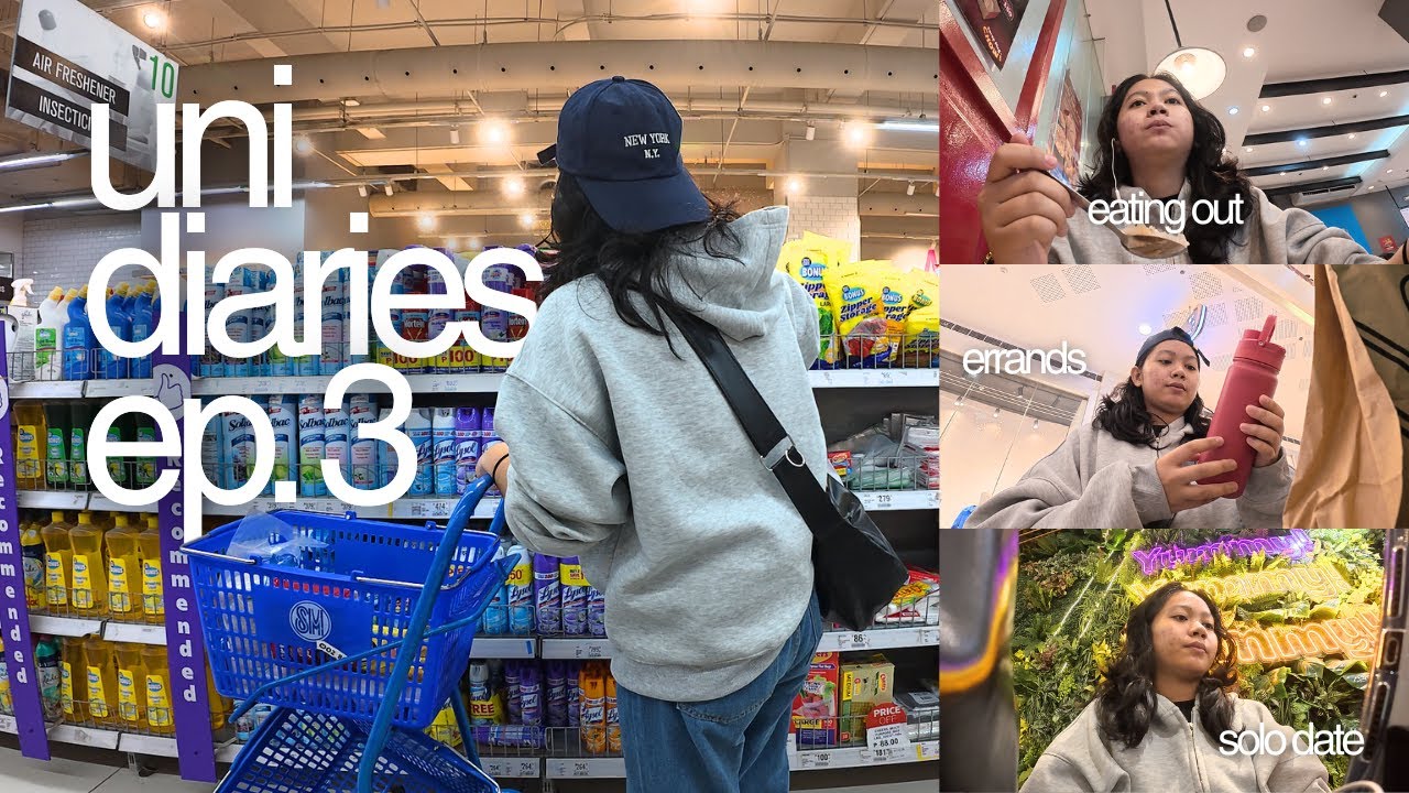 uni diaries ep. 3 // an introvert's solo date + running errands