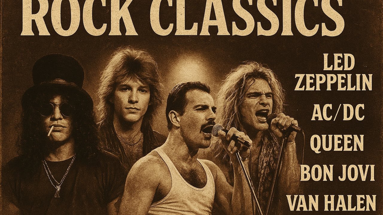 Classic Rock Nonstop Golden Era Ultimate Playlist 70s 80s 90s | Queen, Led Zeppelin, Scorpions