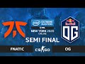 CS:GO - Fnatic vs. OG [Train] Map 1 - IEM New York 2020 - Semi Final - EU