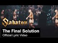 Capture de la vidéo Sabaton - The Final Solution (Official Lyric Video)