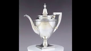 Gorham 1954 Sterling Silver Etruscan 4pc Tea Set 9801 9803 9804 9805 52264 Tea Set