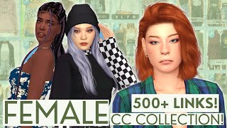 My FULL Female CC Collection! (500  Links!) | Sims 4 CC Showcase
