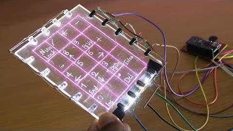 how to make touch display arduino keyboard at your home