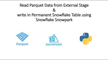 Read Parquet Data from External Stage & write in Permanent Snowflake Table using Snowflake Snowpark