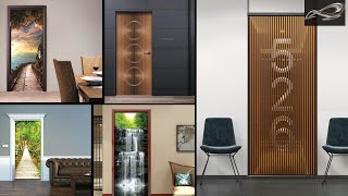 70+ Stylish 2D & 3D Wallpaper For Door Design II 3D Door Stickers II Ideas & Collections II I.A.S