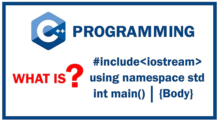 what is include iostream using namespace std int main in c++